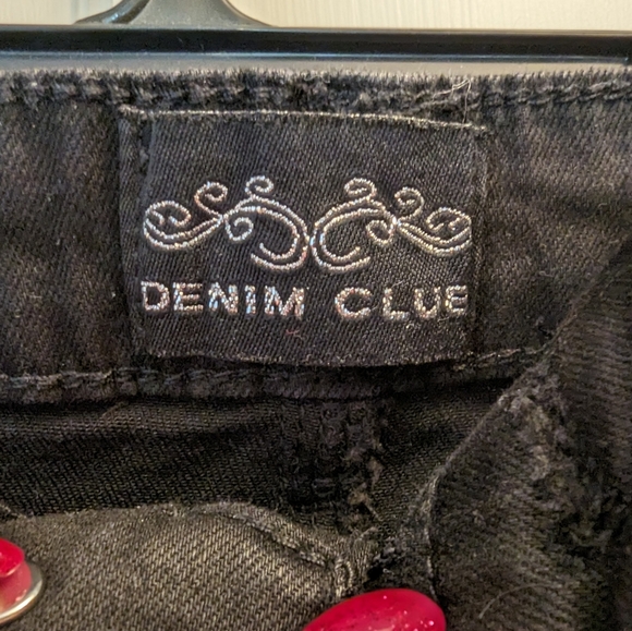 Denim Club Black Long Denim Skirt - Picture 2 of 4